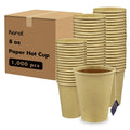 1000-PACK OF Cup Paper Karat 8oz Paper Hot Cups (80mm), Kraft - 1,000 pcs