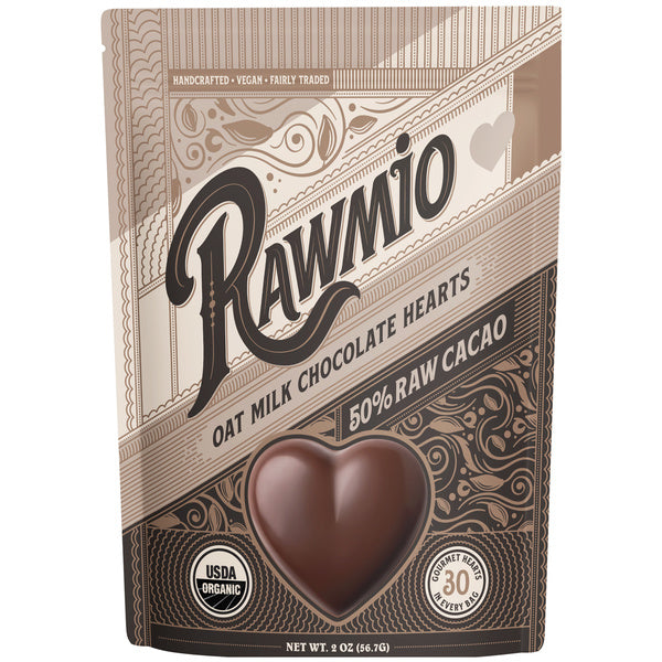 18-PACK OF Chocolate Bar Oat Milk Chocolate Hearts - 1 case