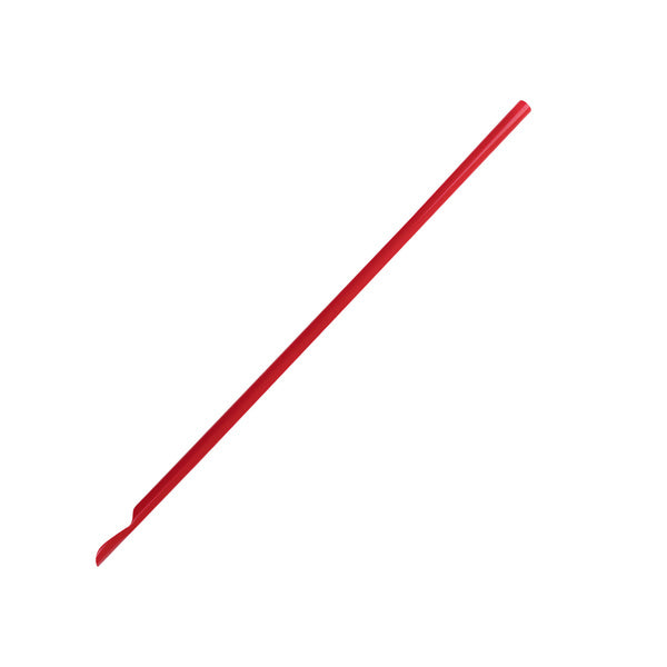 10000-PACK OF Straw Spoon Karat 10,000 ct Spoon Straws | Unwrapped | Red (0.26" x 9.45")