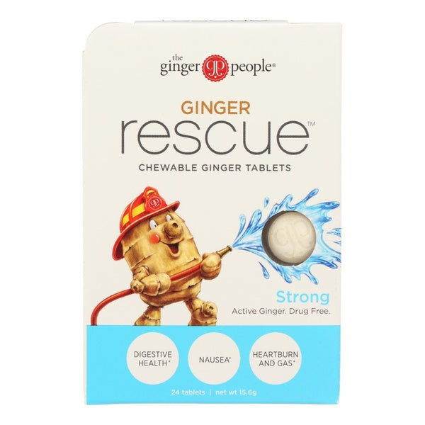 10-PACK OF TABLET TREATMENT GINGER, STRONG 24 PIECES PER CASE - CASE OF 10
