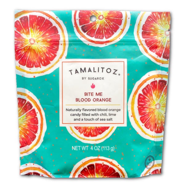 12-PACK OF Candy Hard, Bite Me Blood Orange Tamalitoz, Sugarox Candy Studio