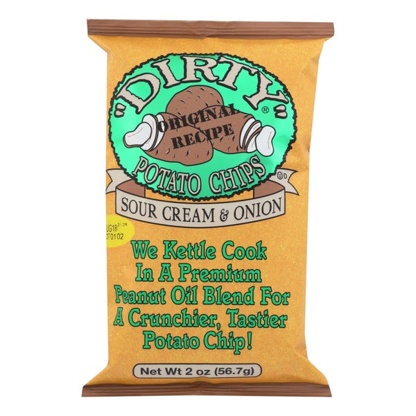25-PACK OF Potato Chip Sour Cream And Onion Dirty Potato Chip 2 oz
