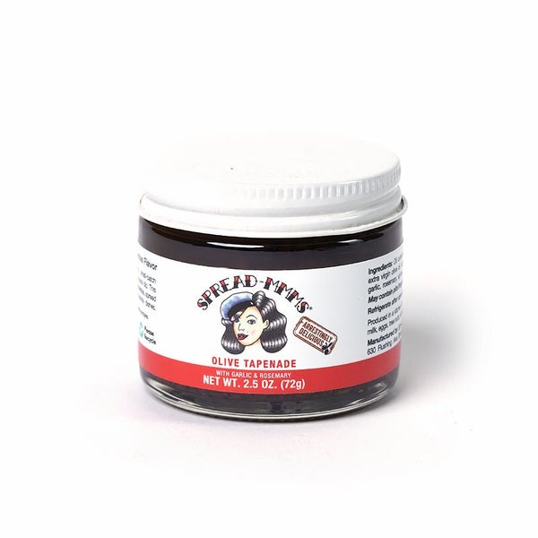 12-PACK OF Olive Tapenade with Garlic & Rosemary (gift jar), Spread-mmms,