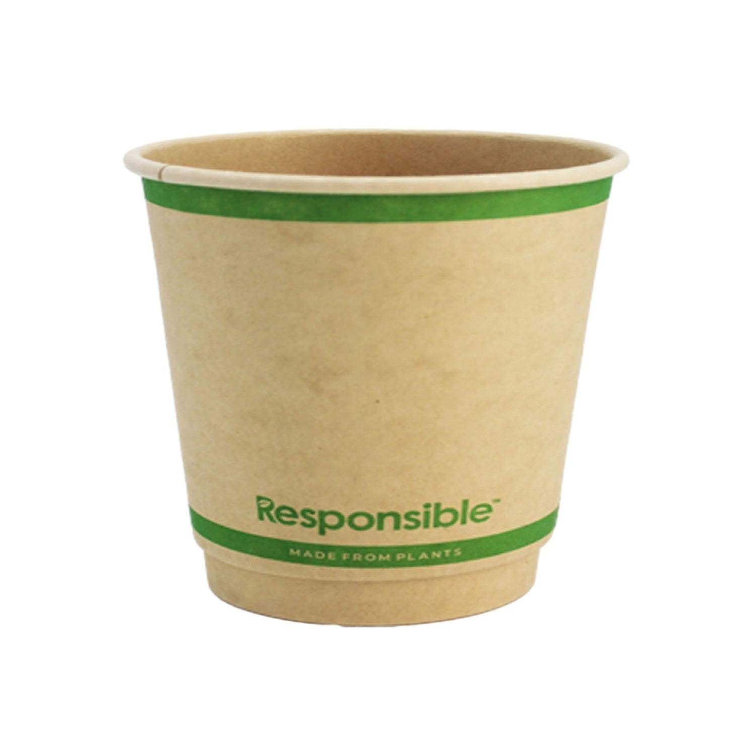 500-PACK OF CUP HOT COMPOSTABLE PAPER SMOOTH INSULATED SQUAT 8 OZ DISPOSABLE