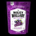 12-PACK OF Huckleberry Licorice Wiley Wallaby, 12 - 7.05 Oz