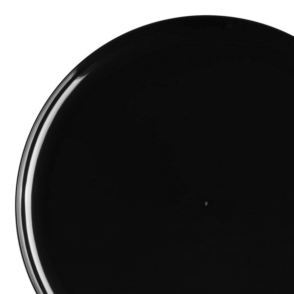 24-PACK OF Pastry Plate 6.25" Black Flat Round