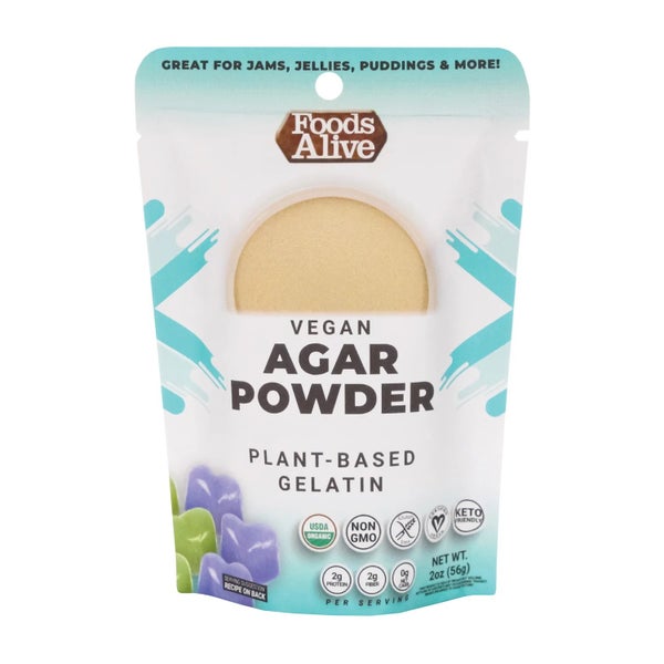 6-PACK OF Agar Agar Powder, Foods Alive
