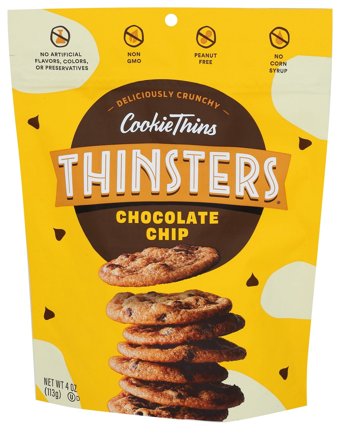 12-PACK OF COOKIE CRUNCHY THIN, CHOCOLATE CHIP