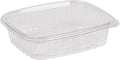 200-PACK OF Container Compostable 24oz PLA Hinged Rectangular Deli