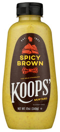 12-PACK OF Mustard Spicy Koops 12 oz