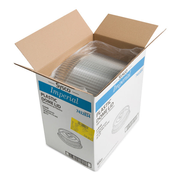 36-PACK OF LID PLAS CLR PET DOME