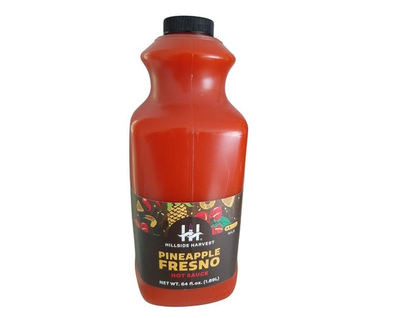 2-PACK OF Sauce Hot Pineapple Fresno - Bulk 1/2 Gallon -2ct.