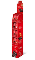 96-PACK OF Chocolate Bar, Pre-Pack Shipper Display RED, Chocolette Distribution