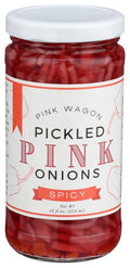 12-PACK OF Onions Pickled Red Spicy, Pink Wagon Foods