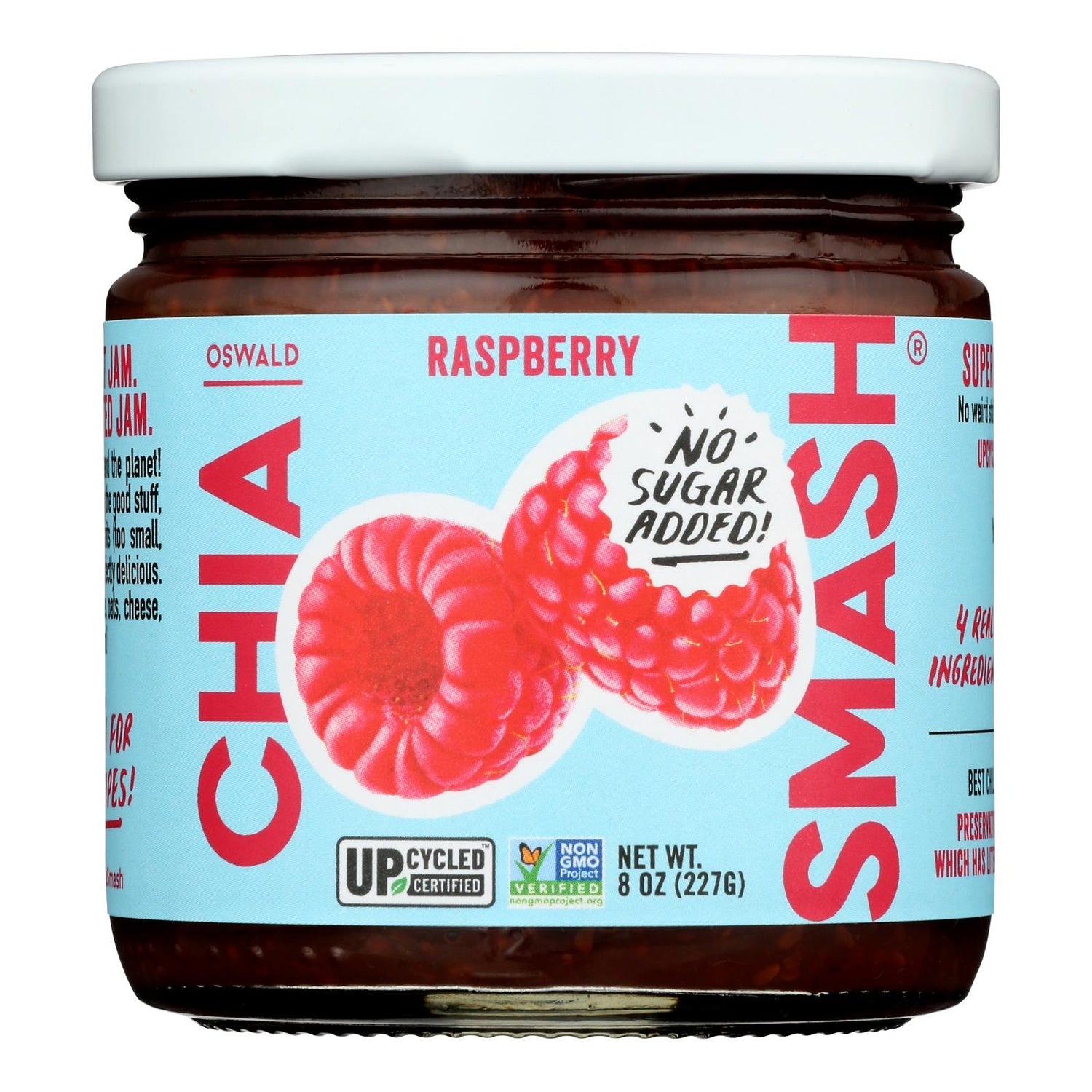 6-PACK OF JAM RASPBERRY NO SUGAR ADDED
