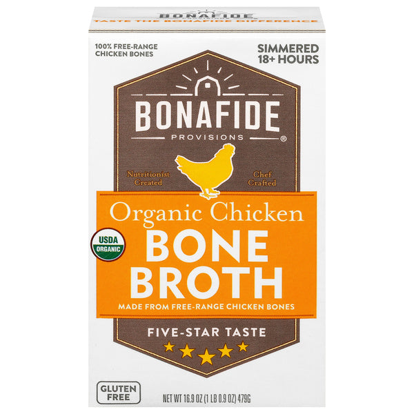 6-PACK OF BROTH CHICKEN ORGANIC BONE