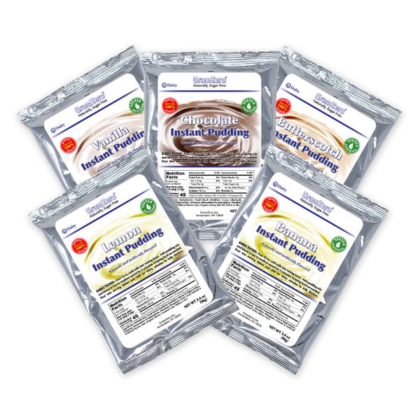 25-PACK OF MIX PUDDING ASST 5 FLAV SF