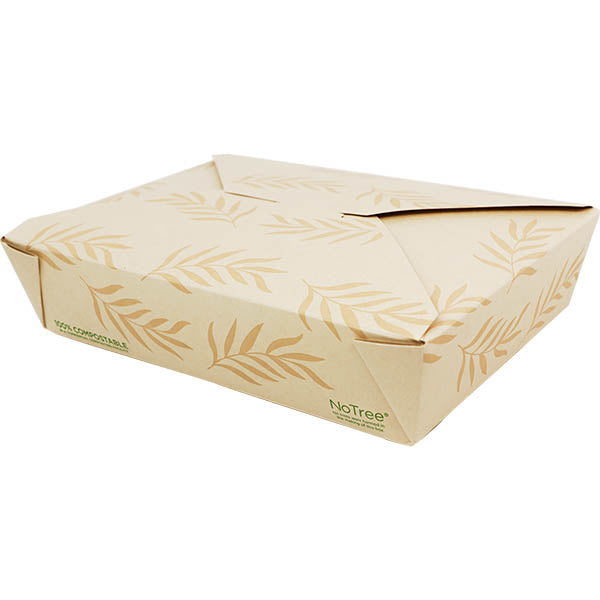 200-PACK OF CONTAINER TOGO World Centric Compostable NoTree Paper #2 To Go Boxes 50 oz | 200 count