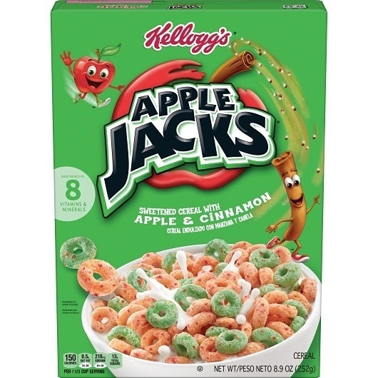 18-PACK OF Apple Jacks Original Cereal Kellogg'S, 18 - 8.9 Oz