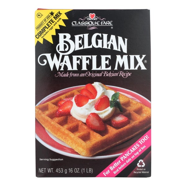 6-PACK OF WAFFLE MIX BELGIAN