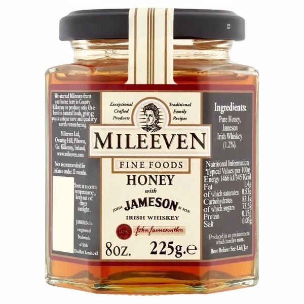 12-PACK OF Honey with Jameson Irish Whiskey Mileevan, Bewley Irish Imports