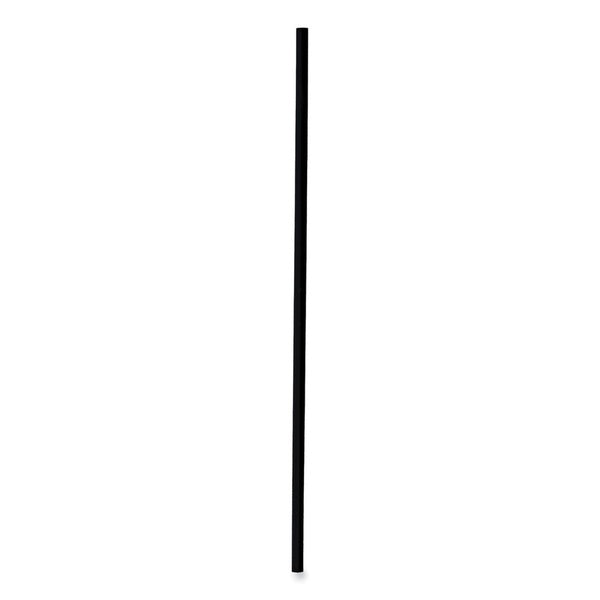 10000-PACK OF Straw Boardwalk BWKSTRU525B10 Black Polypropylene Stir-Straws - 5.25 Inch, 1000 Count (10 Packs) for Hot & Cold Beverages