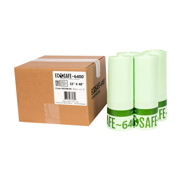 90-PACK OF Trash Liner Compostable 33x48"