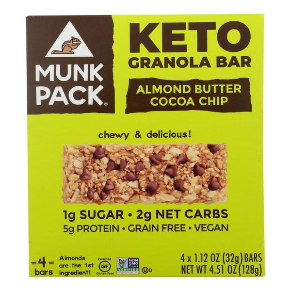 24-PACK OF SNACK BAR ALMOND BUTTER COCAO CHIP KETO