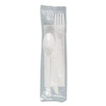 250-PACK OF Cutlery Set SOLO MOW9Y-0007 Premium Medium Weight Plastic Cutlery Set - Fork, Knife, Teaspoon, Napkin, Salt & Pepper Packets - 250 Count - Perfect for Takeout and Casual Dining