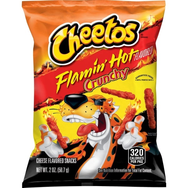 64-PACK OF SNACK CHEESE CRUNCHY HOT LSS