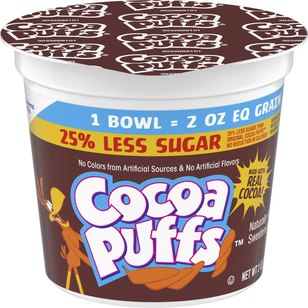 60-PACK OF CEREAL COCOA PUFFS BWLPK 25%LS