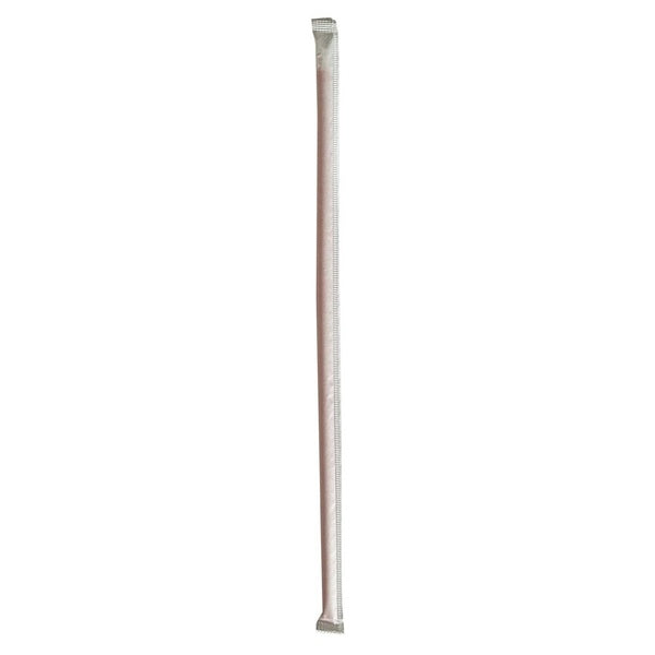 1200-PACK OF Straw Wrapped Boardwalk BWKGST1025RD 10.25-Inch Polypropylene Giant Straws - Sanitary Red Straws for Cold Beverages (1200 Count Carton)