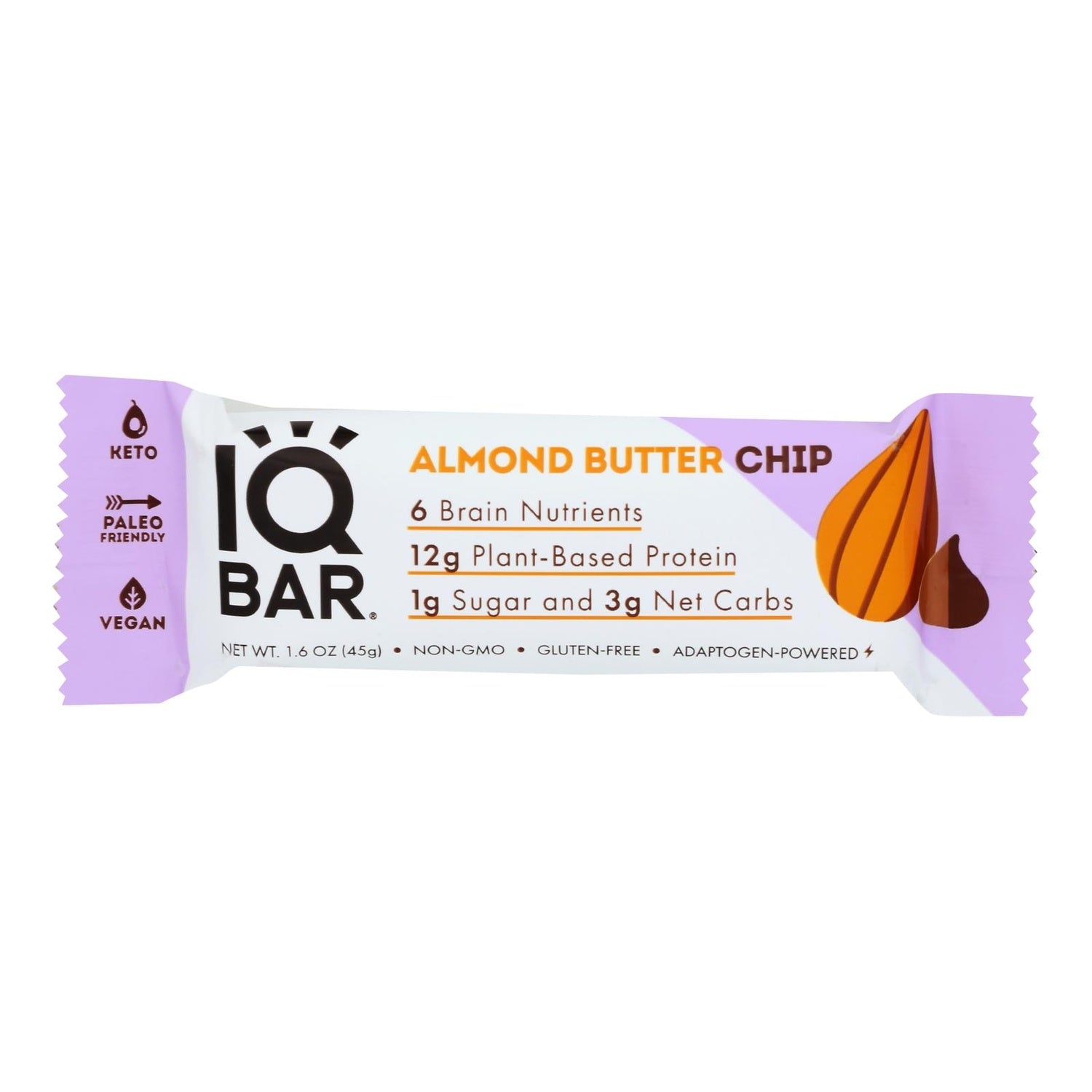 12-PACK OF BAR ENERGY ALMOND BUTTER CHIP