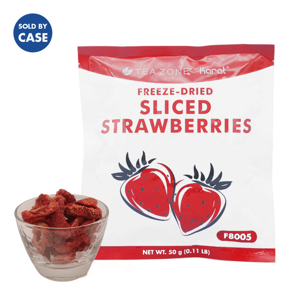 12-PACK OF Fruit Pack Tea Zone Freeze-Dried Strawberry, Sliced - Case of 12 bags
