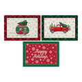 3-PACK OF PLACEMAT ASST HOL CLS 3DESIGNS