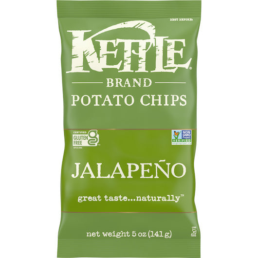 8-PACK OF Chips Jalapeno Kettle Foods Chips, 8 - 5 Oz