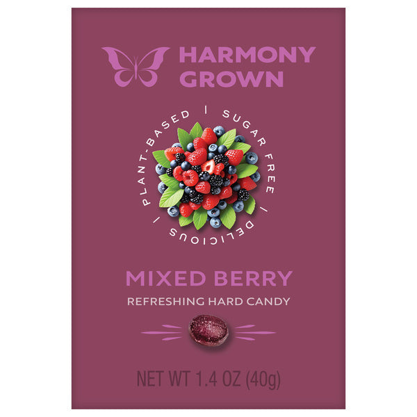 20-PACK OF Candy Hard Sugar Free Harmony Grown Berry, Stevita Naturals