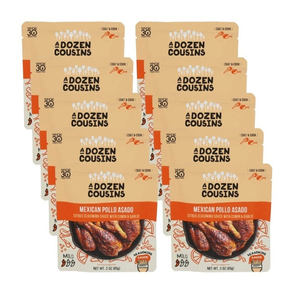 10-PACK OF Seasoning Sauce Pollo Asado A Dozen Cousins 3 oz