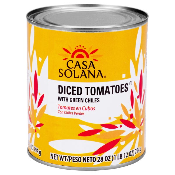 12-PACK OF TOMATO DICED W/GREEN CHILES MW