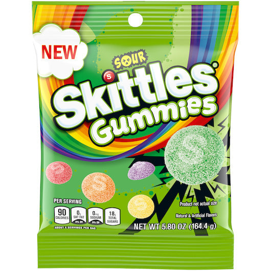 12-PACK OF Candy Skittle Sour