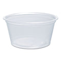 2500-PACK OF Container Condiment Dart 200PC 2 oz. Clear Conex Complements Portion Cups - Ideal for Sauces, Dressings, and Medicine