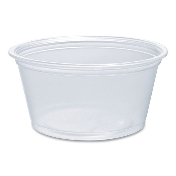 2500-PACK OF Container Condiment Dart 200PC 2 oz. Clear Conex Complements Portion Cups - Ideal for Sauces, Dressings, and Medicine