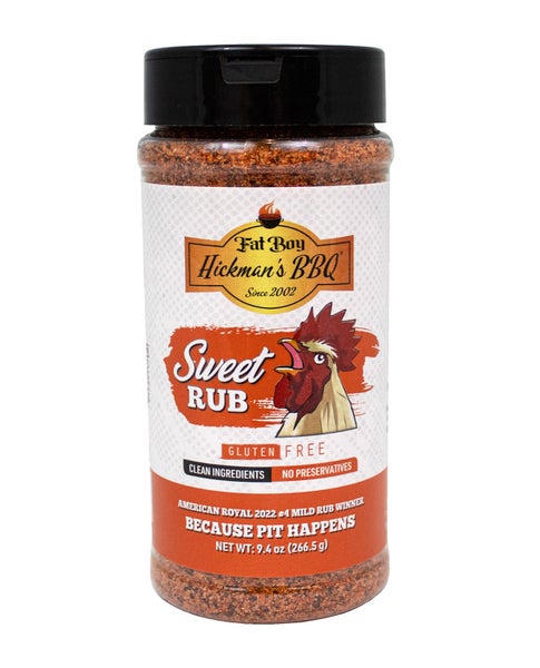6-PACK OF Seasoning Rub BBQ Sweet Natural Gluten Free, Bar B Que Specialties