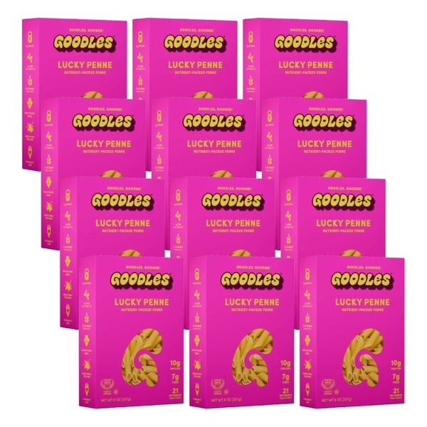 12-PACK OF Pasta Penne Lucky Goodles 8 oz