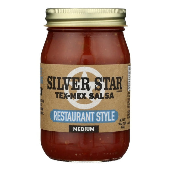 6-PACK OF Salsa Medium Restaurant Style Silver Star Meats 16 oz