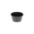 2400-PACK OF Container Plas Pactiv Corp. 2 oz. Black Plastic Portion Cups - 2400 Count for Events and Foodservice