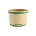 250-PACK OF COMPOSTABLE PAPER FOOD CONTAINER 16 OZ DISPOSABLE