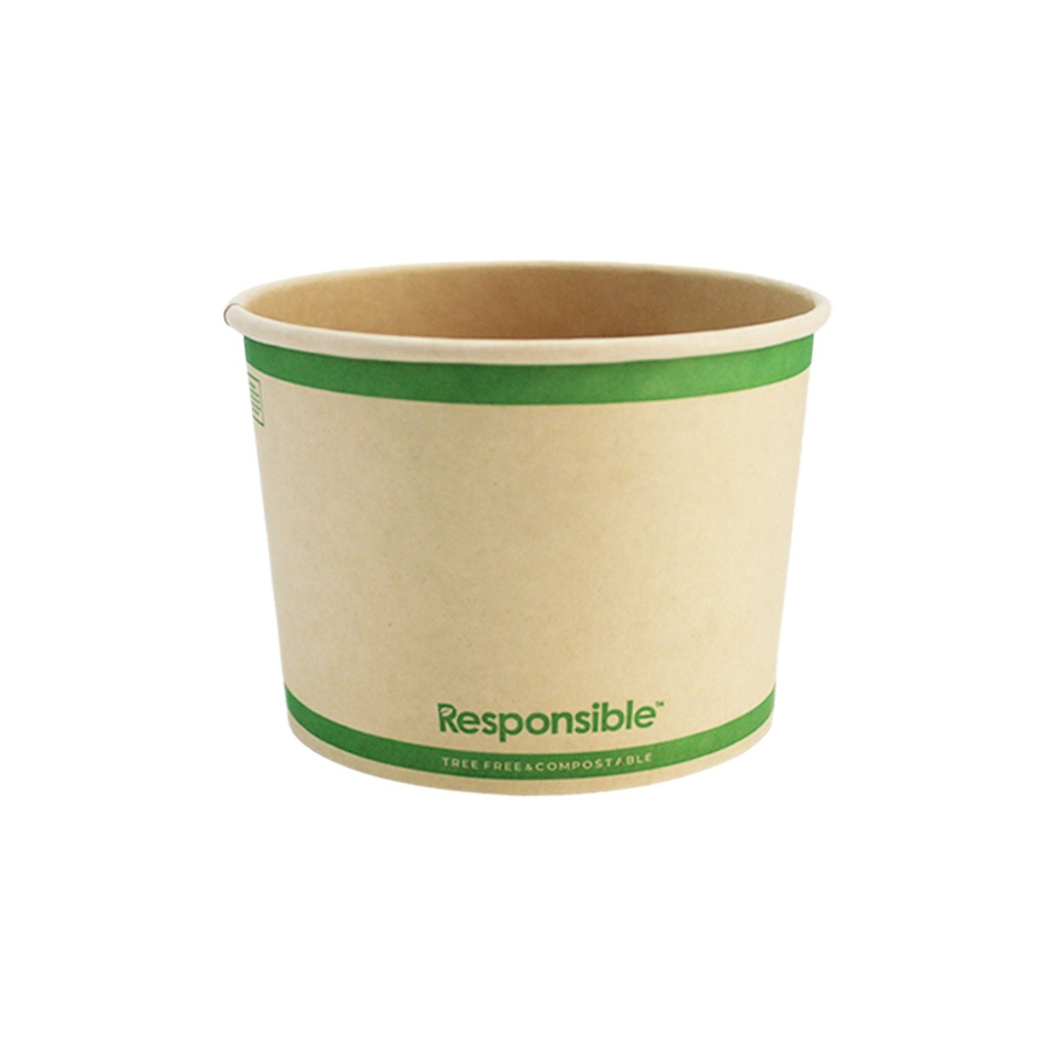 250-PACK OF COMPOSTABLE PAPER FOOD CONTAINER 16 OZ DISPOSABLE