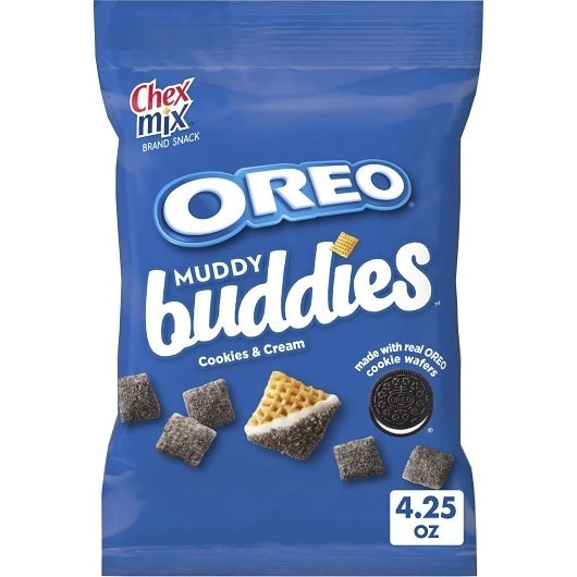 7-PACK OF Muddy Buddies Cookies & Cream Snack Mix Chex Mix Dry, 7 - 4.25 Oz