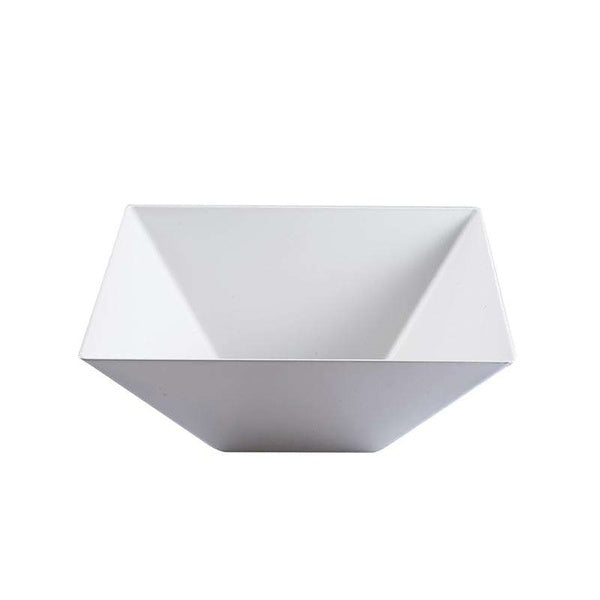 8-PACK OF Bowl Serving 4 qt White Square